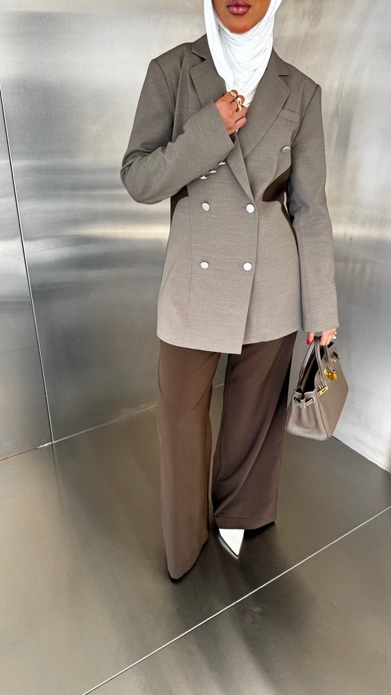Side Panelled  Dual Color Suit