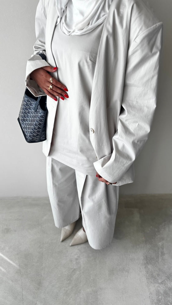 Pleated Pants 3PC Set