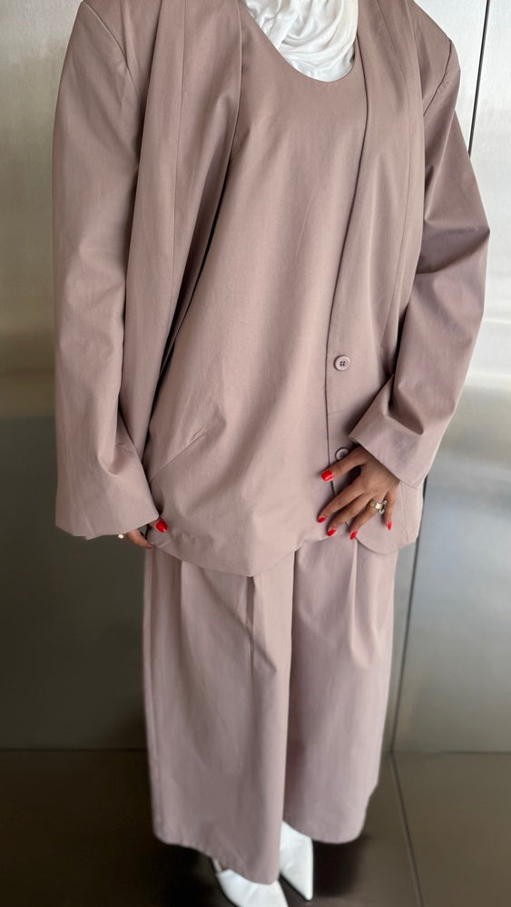 Pleated Pants 3PC Set
