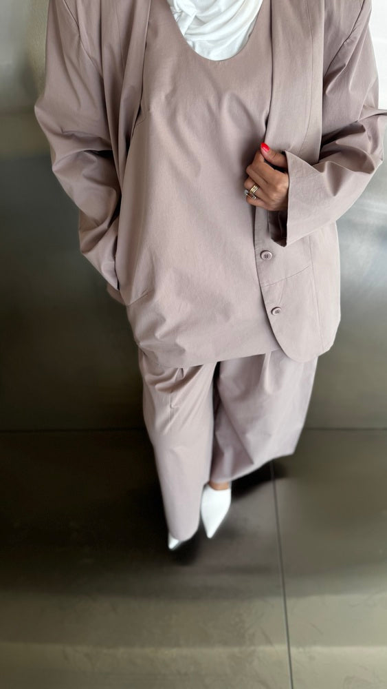 Pleated Pants 3PC Set