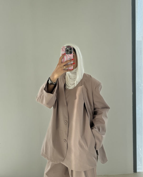 Pleated Pants 3PC Set