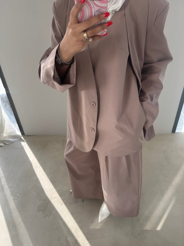 Pleated Pants 3PC Set