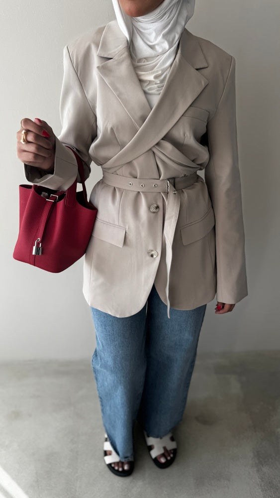Collar Strap Blazer