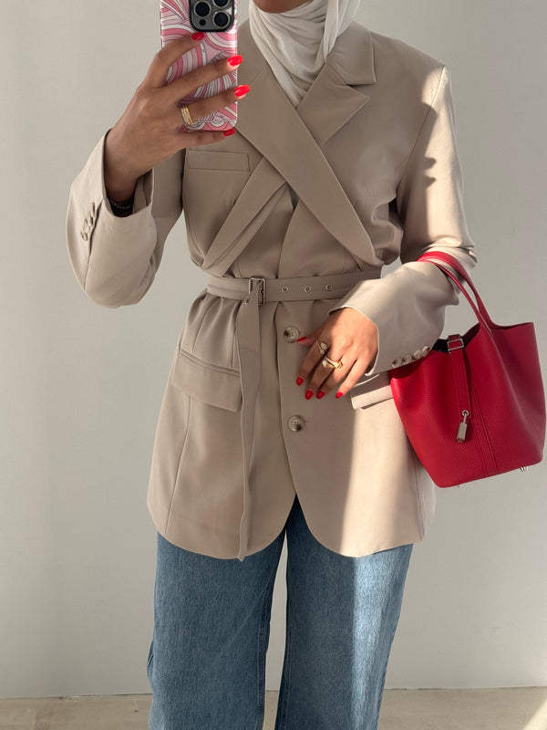 Collar Strap Blazer