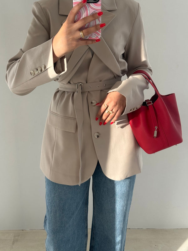 Collar Strap Blazer