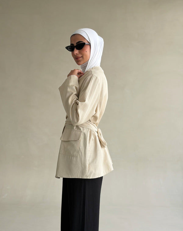 Tie-front Blouse