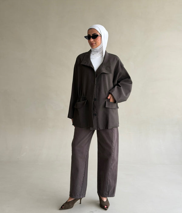 Utility Waist Drawstring Jacket