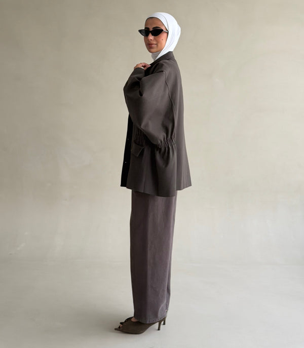 Utility Waist Drawstring Jacket