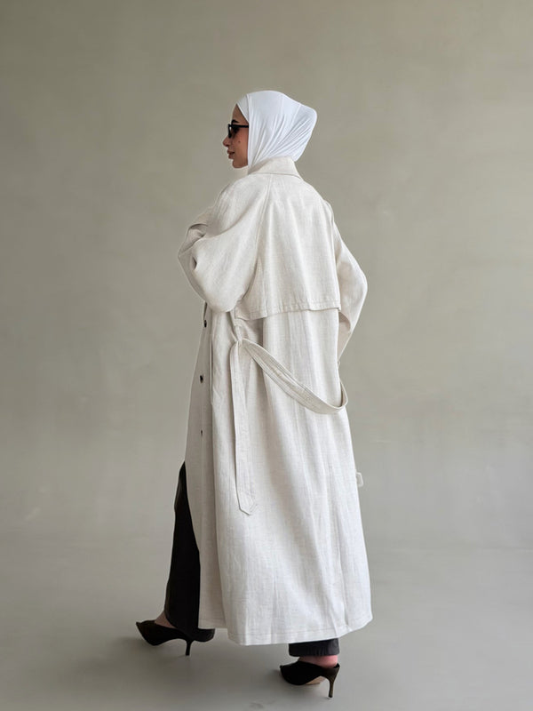 Belted Double-breasted Trench Coat