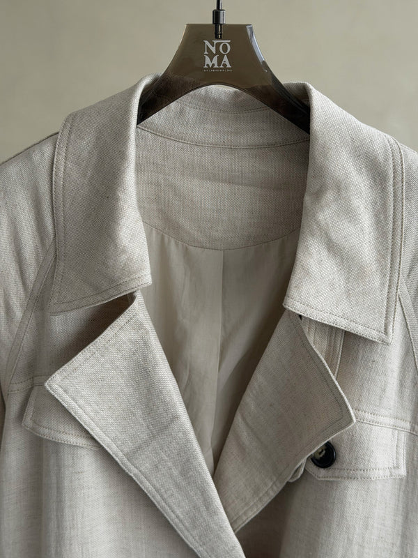 Belted Double-breasted Trench Coat