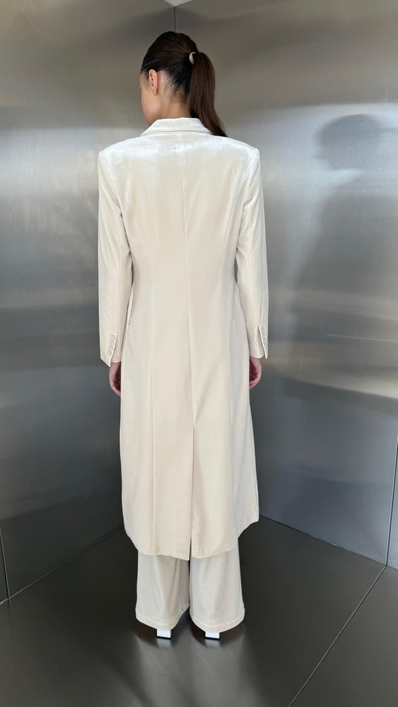 Velvet Long Blazer Set 2PC