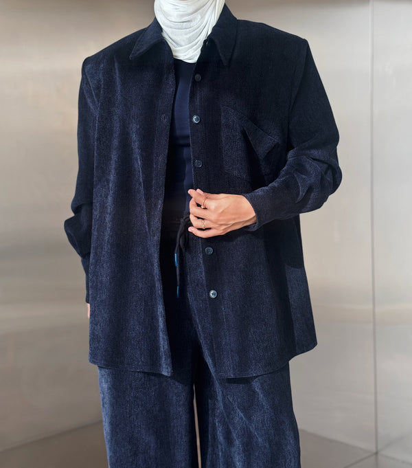 Angled Pocket Buttoned 2PC Set