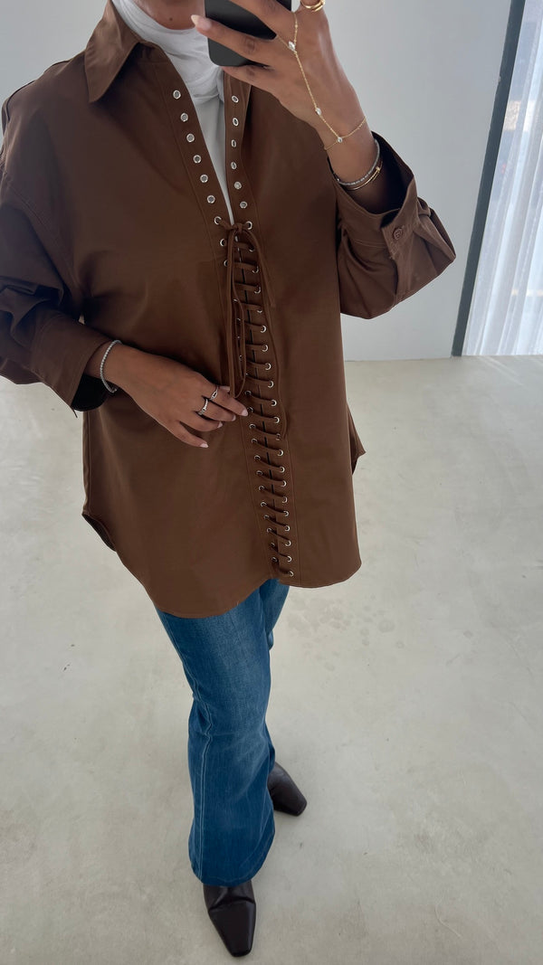 Front Lace Shirt