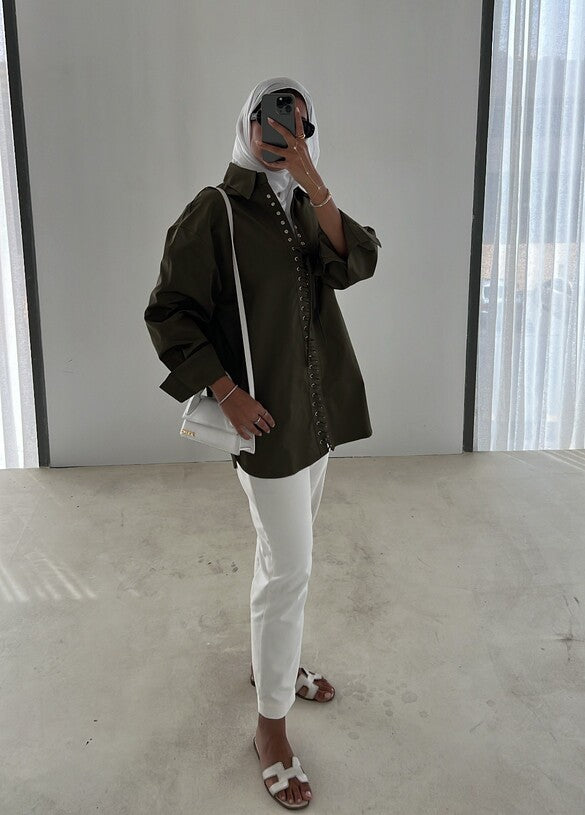 Front Lace Shirt
