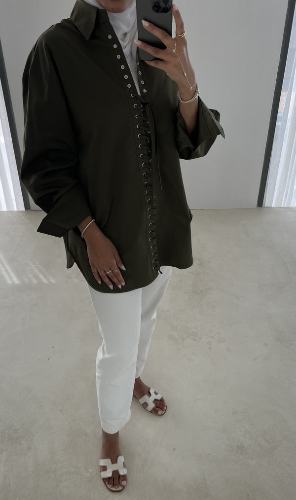 Front Lace Shirt