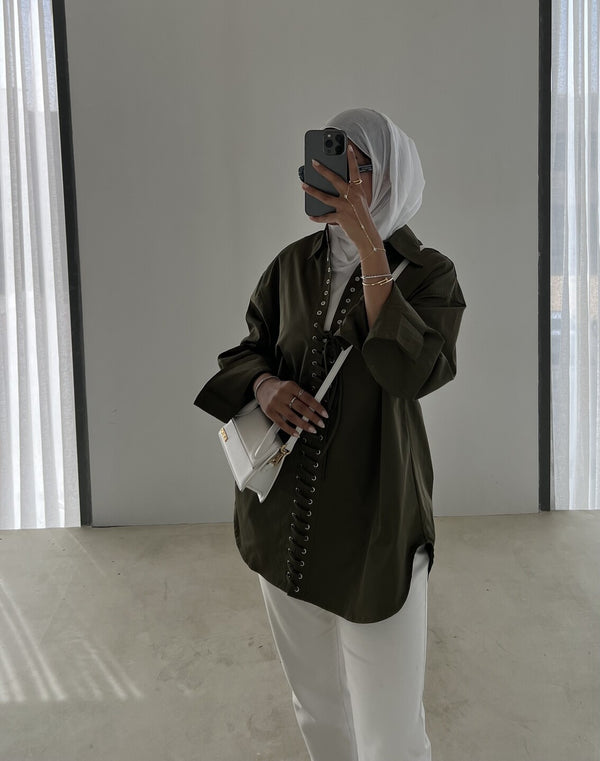 Front Lace Shirt