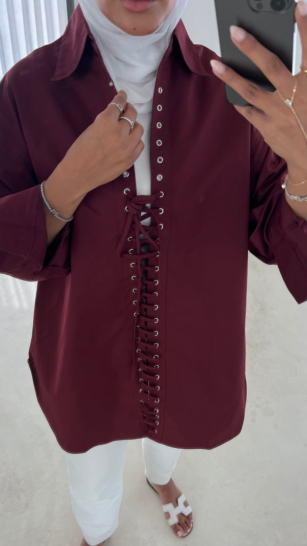 Front Lace Shirt