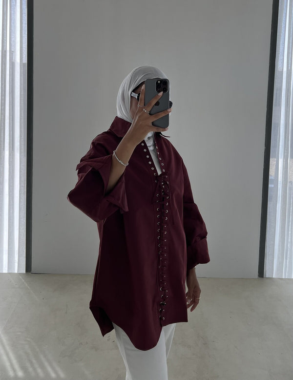 Front Lace Shirt