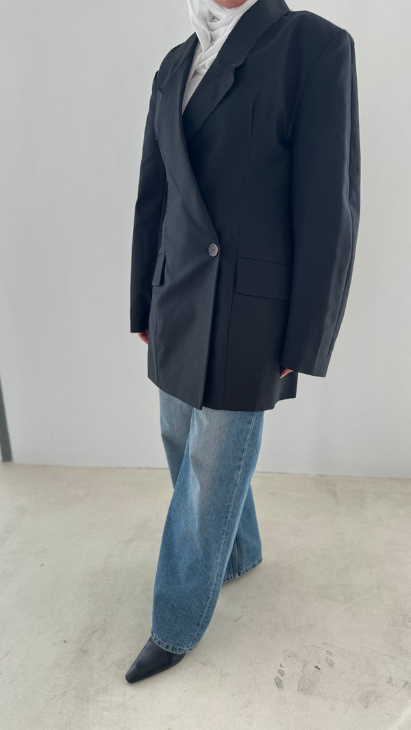 Burr One Button Blazer