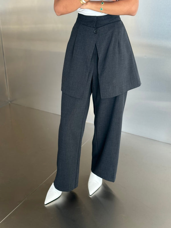 2-in-1 Irremovable Skirt Pants Set