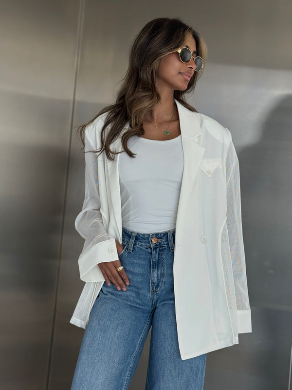 Long Sleeve Mesh Shirt