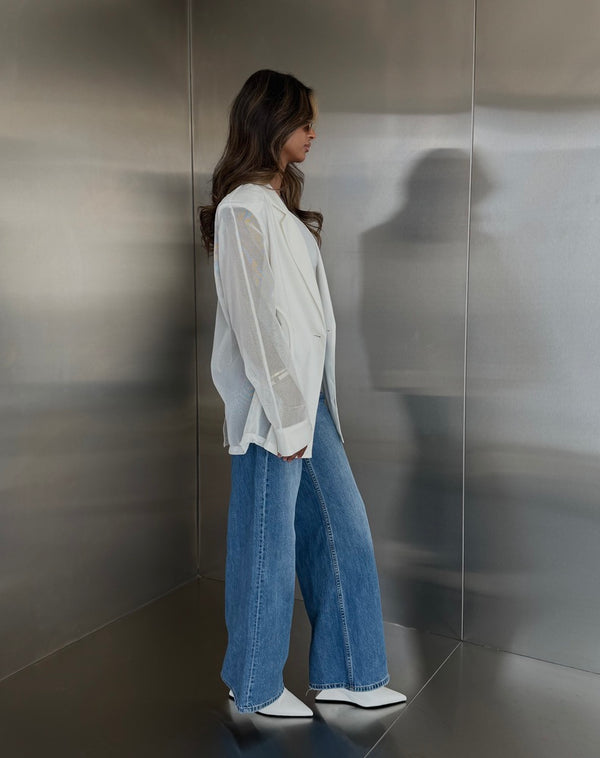 Long Sleeve Mesh Shirt