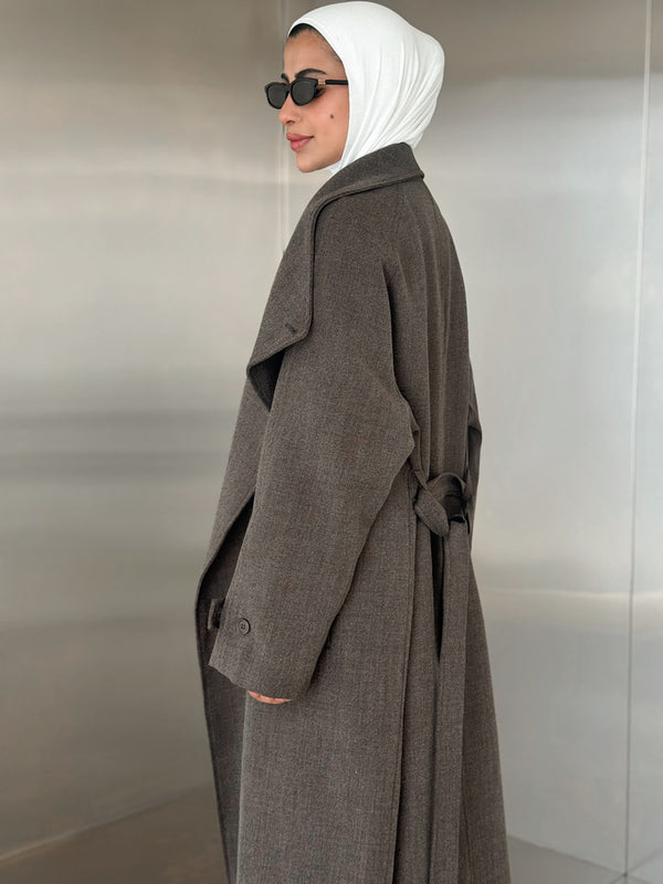 Big Collar Coat Pants Set