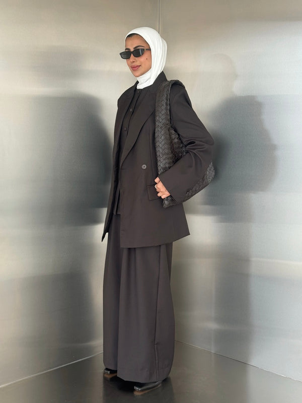 3PC Blazer Set w/ Waist Wrap