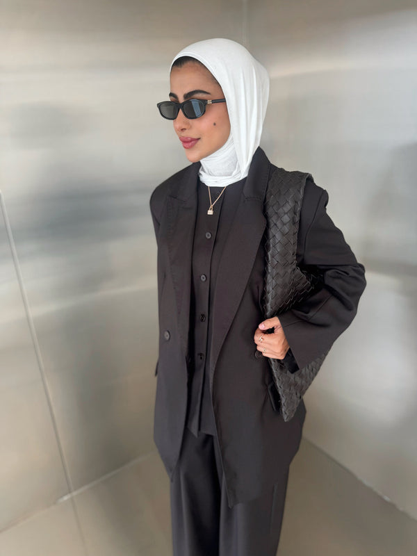 3PC Blazer Set w/ Waist Wrap