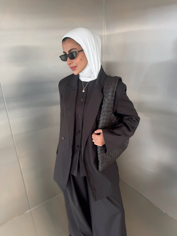 3PC Blazer Set w/ Waist Wrap