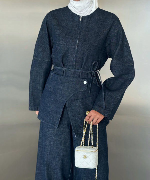 Denim Round Neck 3PC Set