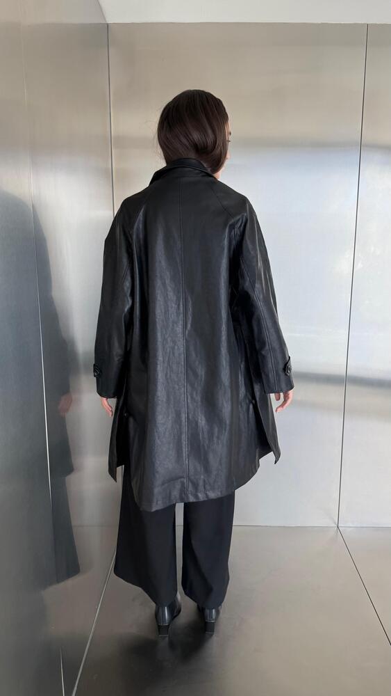 Mid-length Leather Jacket