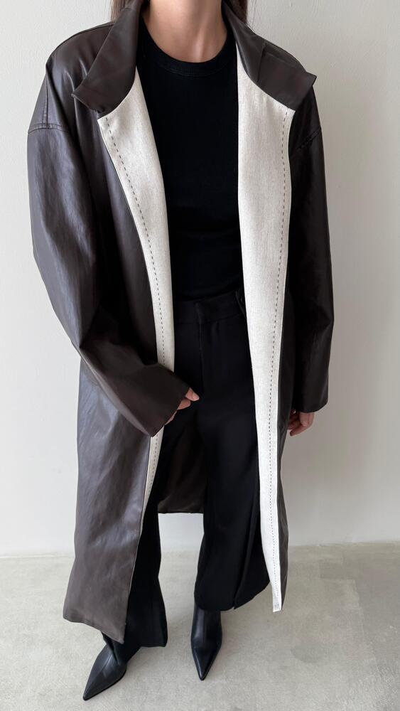 Long Line Stitch Leather