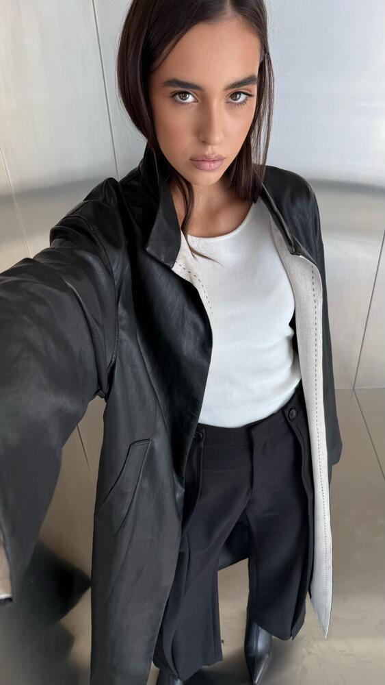 Long Line Stitch Leather