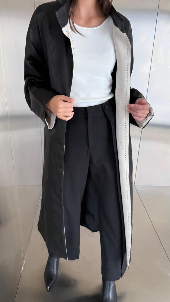 Long Line Stitch Leather