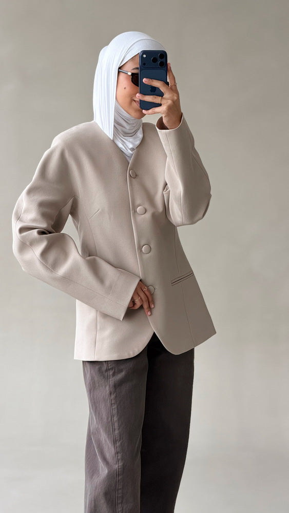 Uncollared Blazer