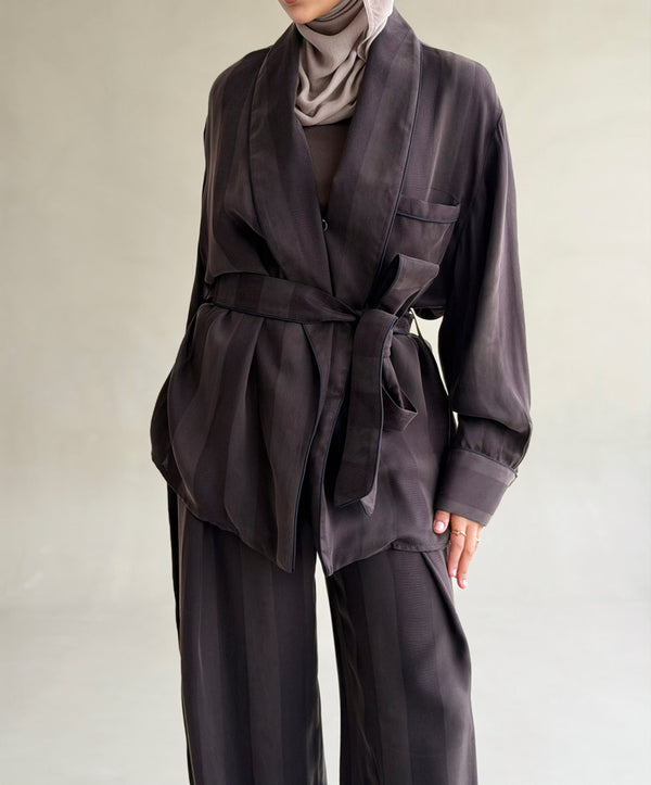 Stripe Silk Set
