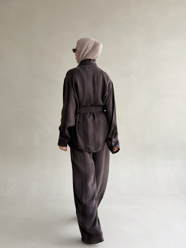 Stripe Silk Set