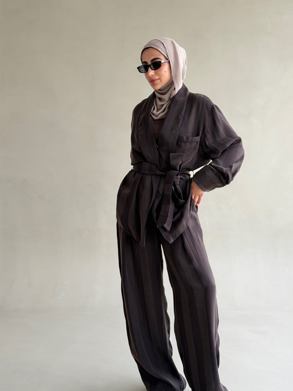 Stripe Silk Set