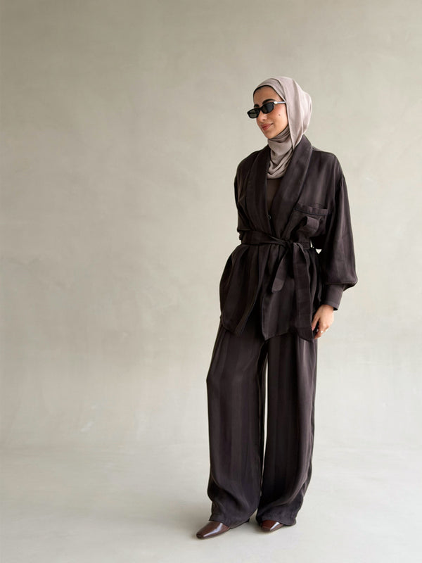 Stripe Silk Set