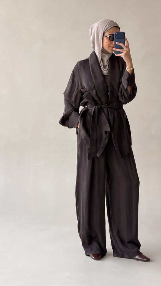 Stripe Silk Set