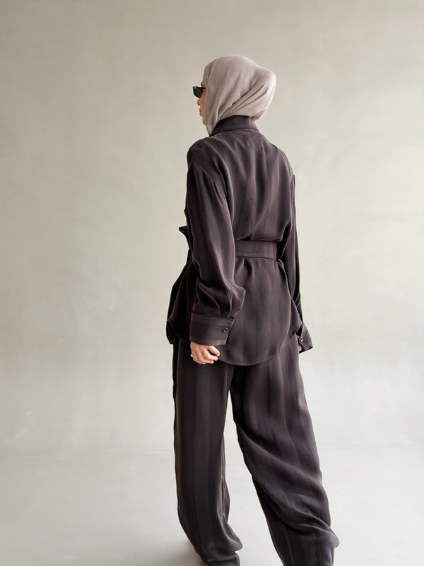 Stripe Silk Set
