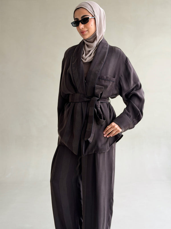 Stripe Silk Set