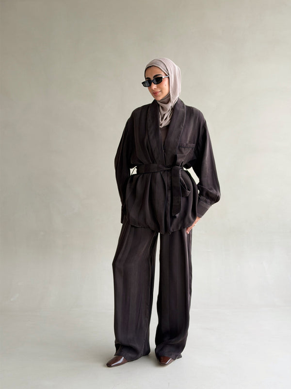 Stripe Silk Set
