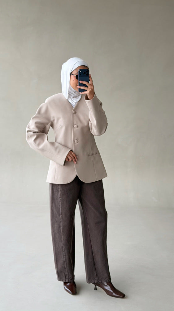 Uncollared Blazer