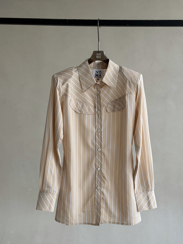 Side Buttoned Plaid Shirt