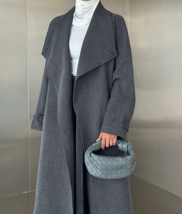Big Collar Coat Pants Set