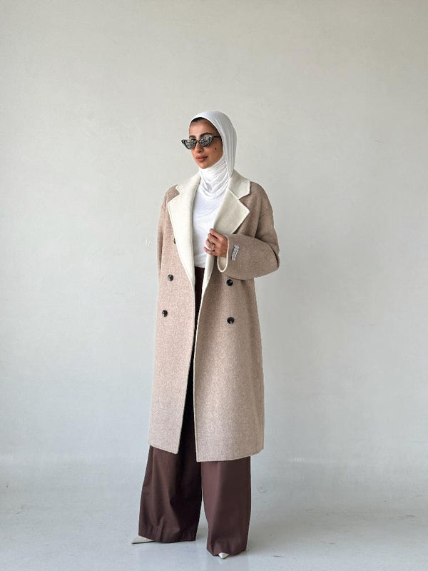 High End Double-sided Woolen Coatالسترات الخارجية / المعاطف