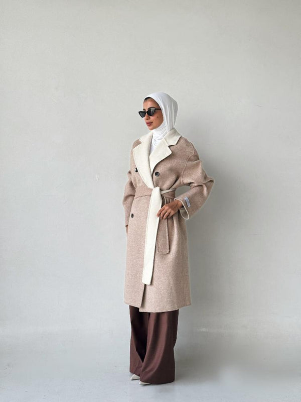 High End Double-sided Woolen Coatالسترات الخارجية / المعاطف