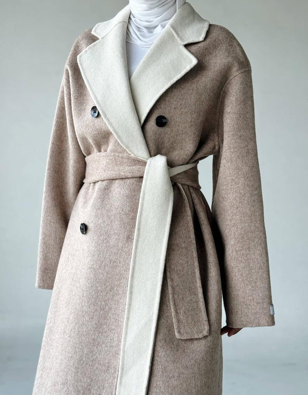 High End Double-sided Woolen Coatالسترات الخارجية / المعاطف